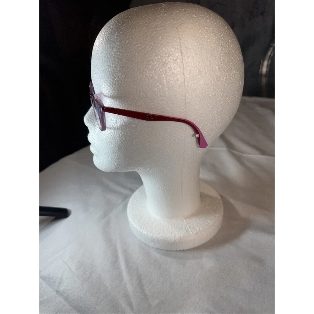 Ray-Ban JR RB1586 3777 Pink Crystal Ruby Red Eyeglasses‎ Frame 47-16-130 11174